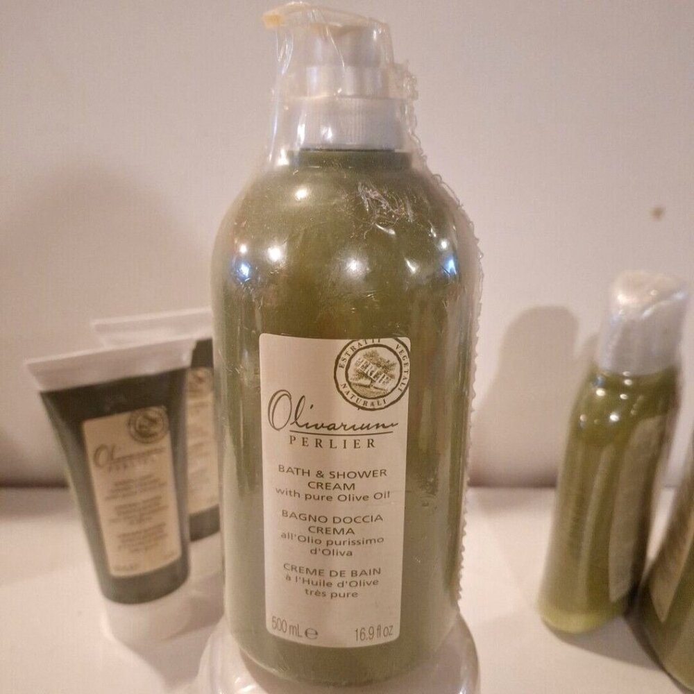 Olivarium Perlier Bath & Shower Cream Lot Includes Olive Oil-Enriched Products - Picture 8 of 11